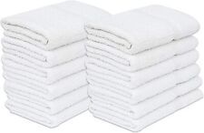 Bath Towel 24x48 White Cotton Blend Bulk Pack of 6,12,24,60,48,120 Towels set picture