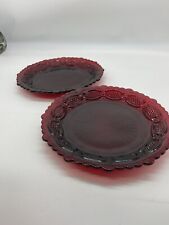 Avon Ruby Red 1876 Cape Cod Collection Dessert Plates Set Of Two. Stunning  picture