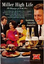 1965, Vintage Magazine Ad, Miller Beer, High Life, 6 1/2 x 9