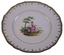 Antique Augarten Vienna Scenic Original Period Porcelain Plate Porzellan Teller picture