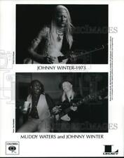 1973 Press Photo Singers Johnny Winter and Muddy Waters - sap62744 picture