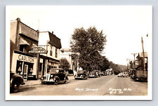 RPPC Main Street US 50 Carlton Restaurant Cars Courthouse Romney WV Postcard picture
