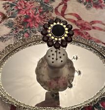 Gorgeous Antique/Vintage Style  Handcrafted Hatpin- Purple Rhinestone head picture