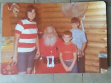 Santa & Children Vintage 1960's Photo/Snapshot picture