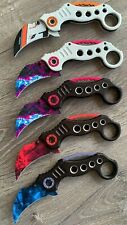 KARAMBIT SPRING POCKET KNIFE Tactical Open Folding Claw Assisted Blade NEW-578 picture