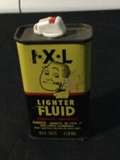 Vintage I-X-L  Lighter Fluid Can Used Half Full picture