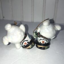 Christmas Ornaments Snow Men Tumbling On Top Hats picture