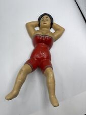 Boot Jack Naughty Nellie Vintage Risqué Cast Iron Woman Red  picture