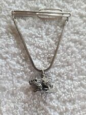 Vintage Boy Scouts of America Silver Beaver Tie Bar BSA Sterling picture