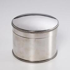 Asprey EPNS Silverplate Hinged Biscuit Box Made in England 5.5