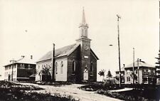 Catholic School Church & Parsonage Loyal Wisconsin WI c1910 Real Photo RPPC picture
