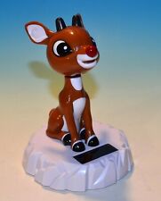 RUZ Solar Powered Bobblehead “ Rudolph the Red Nose Reindeer” 5 inch Figure picture