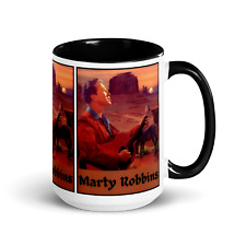 Marty Robbins Legendary Country-Western singer 15oz New Premium FAN Coffee Mug picture