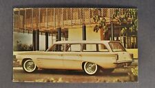 1961 Pontiac Tempest Safari Station Wagon Postcard Excellent Original 61 picture