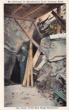 Asheville Chimney Rock NC Moonshiners Cave Blue Ridge Mountains Vtg Postcard B59 picture