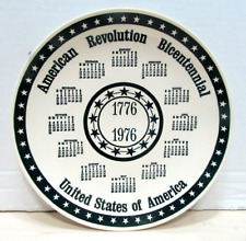Vintage 1776/1976 American Revolution Bicentennial Plate USA Calendar Plate -VGC picture