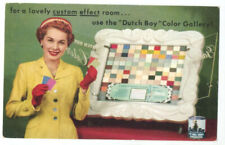 Fabulous 1950s DUTCH BOY COLOR GALLERY & Dressy LADY Eaton Paint Co. BROOKLYN NY picture