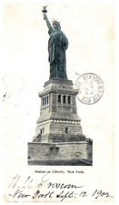 Vintage 1902 Statue Of Liberty New York City PCB-6C picture