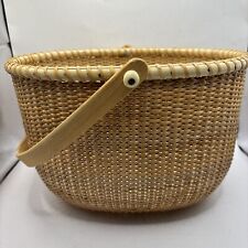 Nantucket Style Basket with Swing Handle Large picture
