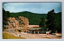 Lyons CO-Colorado, Wagon Wheel Trading Post, Conoco Gas Pumps, Vintage Postcard picture