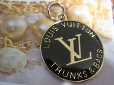 LV VUITTONS  ZIP PULL  charm  29x25MM , BLACK, GOLD  tone,   THIS IS FOR 1 picture