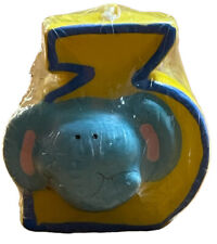 Vintage Russ Happy Birthday Candle Number 3 Elephant Still Wrapped New picture