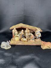Vintage Nativity Scene Complete 10 Piece Set with Original Box picture