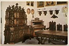 FRONTIER VILLAGE MUSEUM, Lake Stevens, WA~300 year old dining set~postcard~1950s picture
