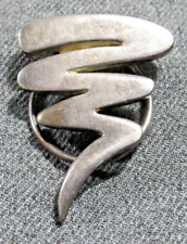 Vintage modernist sterling snake clip brooch  picture