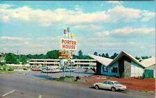 Show Low, AZ Arizona PORTER HOUSE MOTEL~RESTAURANT Roadside  ca1960's Postcard picture
