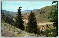Postcard Pine Canyon Highway Columbia Upland Wheat Country near Waterville WA picture