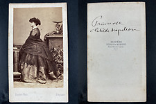 Disderi, Paris, Marie-Clotilde de Savoy, Princess Napoleon Vintage cdv albumen picture