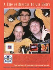 2001 California Guitar Trio for EMG-ACS Guitar Pickup - Vintage Advertisement picture