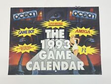 Vintage 1993 Super Nintendo Game Calendar January To June picture