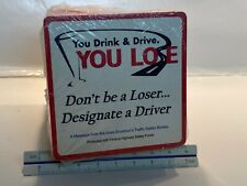Vintage Drink & Drive you lose Designate a Driver Iowa Traffic Safety Coasters picture