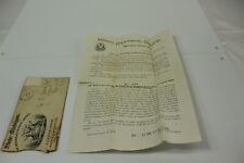 Antique 1882 Hand Written Letter Info Bill Military Dept. Quartermaster General picture