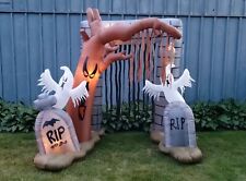 AS-IS  Gemmy Halloween 2008 Lightshow Cemetery Arch Airblown Inflatable Decor  picture