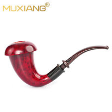 MUXIANG Smooth Sherlock Holme Calabash Pipe Handmade Briar Freehand Tobacco Pipe picture