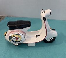 Vespa Scooter Ceramic Signed Caltagirone Made In Sicily 2015 picture