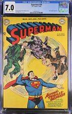 Superman #59 CGC FN/VF 7.0 1st Superman Heat-Vision Boring/Kaye Cover picture