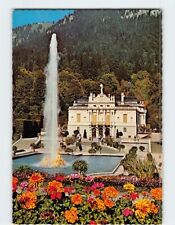 Postcard Royal Castle Linderhof Bavarian Alps Ettal Germany picture