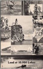 c1950s Minnesota Tourism Advertising Postcard Multi-View 