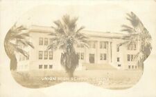 c1910 RPPC Masked Vignette Union High School Covina San Gabriel Valley CA picture