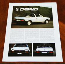 Bertone (Fiat Ritmo) Cabrio leaflet Prospekt 1981 (German text) picture