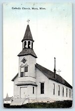 Mora Minnesota MN Postcard View Of Catholic Church Exterior Vintage Posted picture