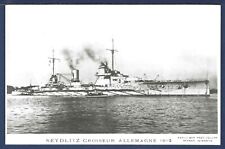 SMS SEYDLITZ German Imperial Navy Battlecruiser BW RPPC picture