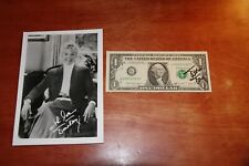SIGNED DORIS DAY  AUTOGRAPHED 1988A One Dollar Bill PILLOW TALK STAR picture