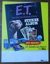 1983 Topps E.T. The Extra-Terrestrial Sticker Album Sell Sheet (NO PRODUCT) picture