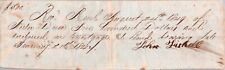 c1849 Handwritten Bill For $500 Paper Ephemera Antique picture