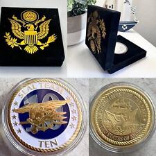 US Navy SEAL TEAM TEN Naval Special Warfare NSW Challenge Coin with velvet case picture